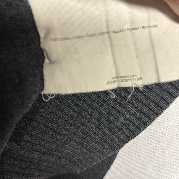 ESPRIT Men’s Essentials Gray Full Zip Sweater Size Medium - Picture 2 of 9